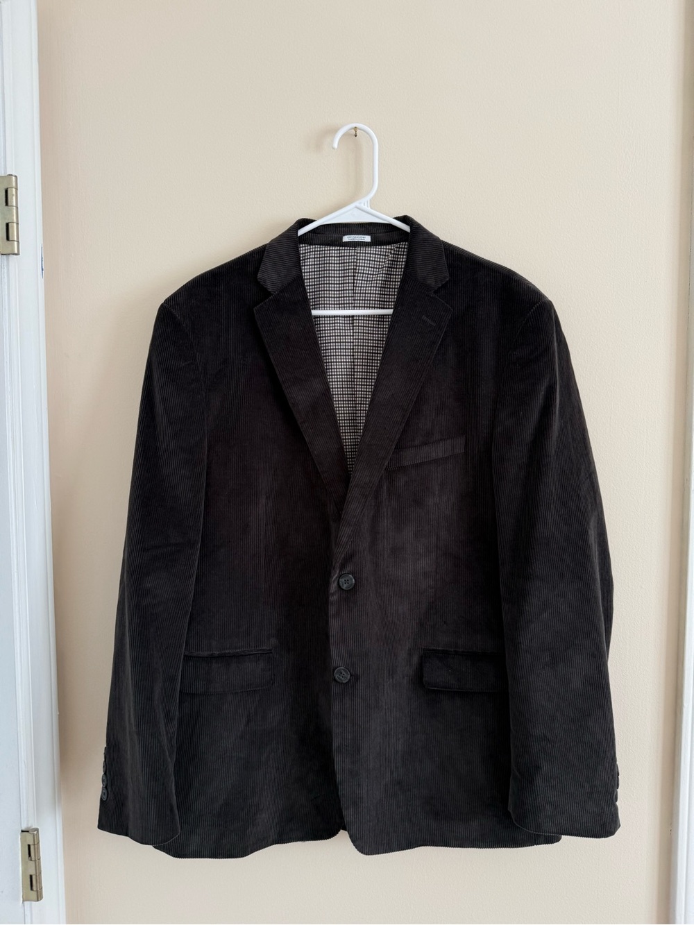 Saddlebred Heritage Corduroy Dark Brown Sport Coat Blazer
Jacket 42R